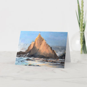 Sharkfin Relections at Martin's BeachGreeting Card