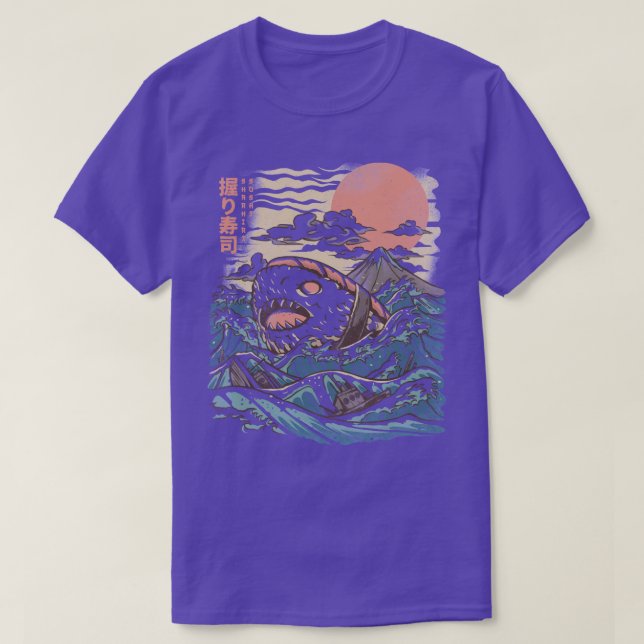 Sharkiri Sushi T-Shirt (Design Front)