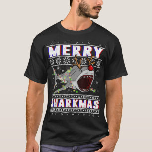 Sharkmas Shark Ugly Christmas Sweaters