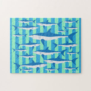 SHARKS! 11x14 Jigsaw Puzzle