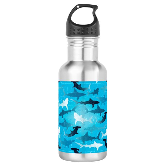 sharks! 710 ml water bottle (Front)