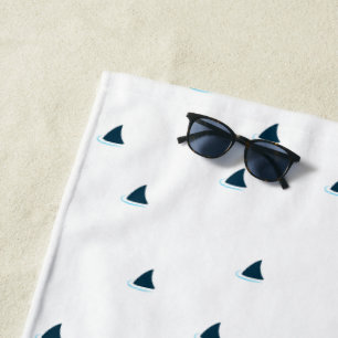 Sharks attention! beach towel