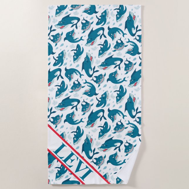 Sharks Beach Towel (Front)