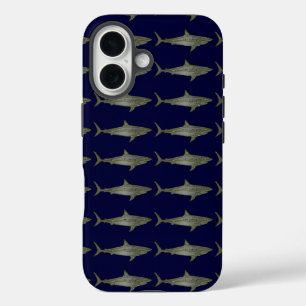 Sharks cool pattern iPhone 16 case
