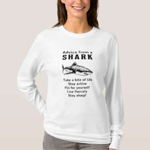 Sharks Fish Sea Shark Fin Cool Ocean Funny Gift T-Shirt