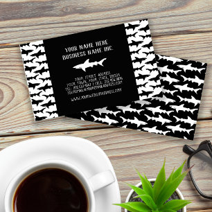 Sharks Fishing Boat Captain Nautical Business Card