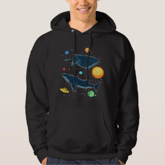 Sharks In The Galaxy Funny Whale Shark Lover Hoodie
