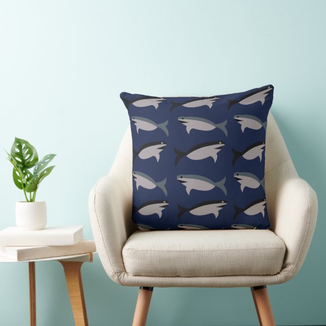 Sharks in the Ocean Cushion (Chair)