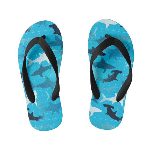 sharks! kid's jandals (Footbed)