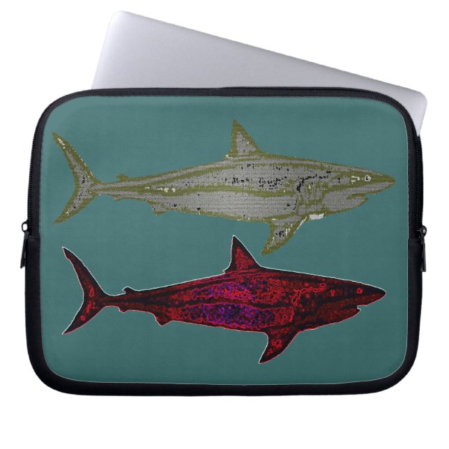 Sharks Laptop Sleeve (Front)