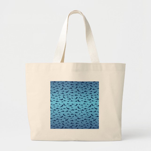 Sharks Large Tote Bag (Front)