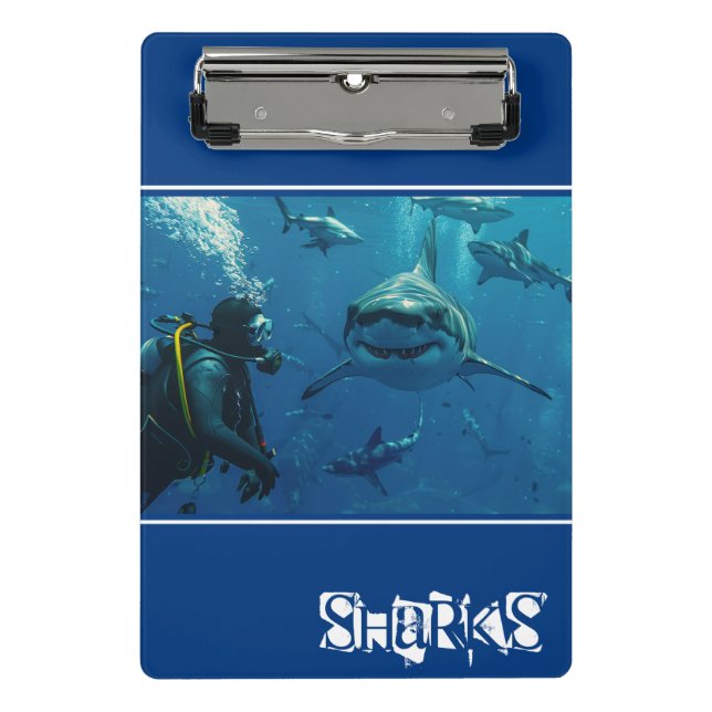 Sharks Mini Clipboard (Front)