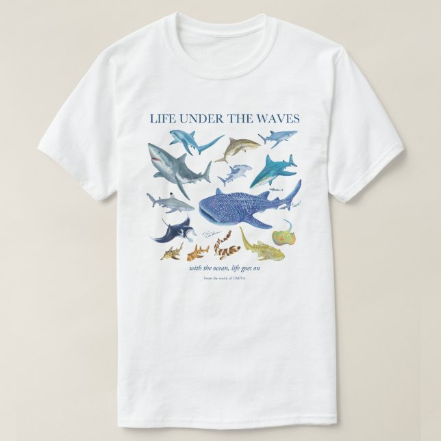 Sharks | Ocean Life T-Shirt (Design Front)