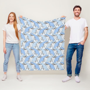 Sharks Pattern fleece blankets