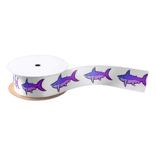 Sharks Satin Ribbon