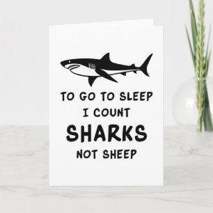 Sharks Shark Fin Fish Sea Ocean Cool Funny Gift Card