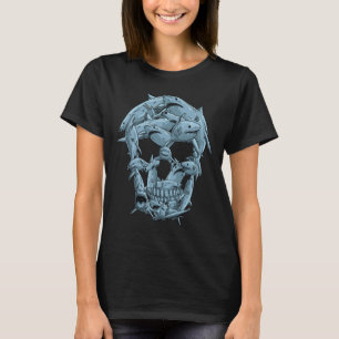 Sharks Skull For Men Women Kids Boys Girls Shark H T-Shirt