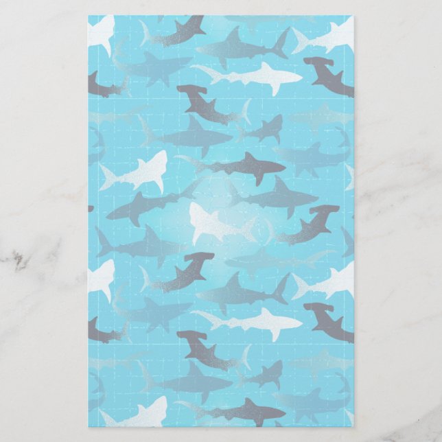 sharks! stationery (Front)