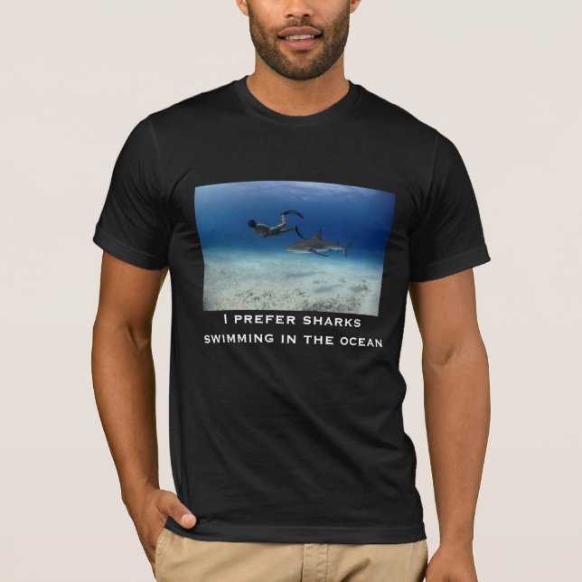 Sharks Swimming T-Shirt (Front)