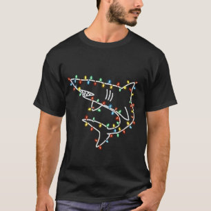Sharks Tree Christmas Xmas Pet Animal Shark Lover T-Shirt