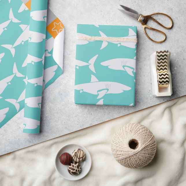 Sharks Wrapping Paper (Crafts)