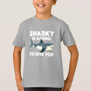 Sharky Is Going To Bite You Design - Kids' Basic T T-Shirt
