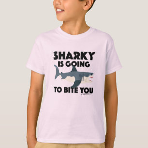 Sharky Is Going To Bite You Design - Kids' Basic T T-Shirt