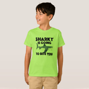 Sharky Is Going To Bite You Design - Kids' Basic T T-Shirt