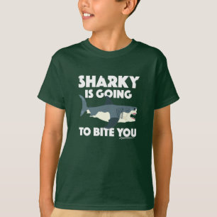 Sharky Is Going To Bite You Design - Kids' Basic T T-Shirt