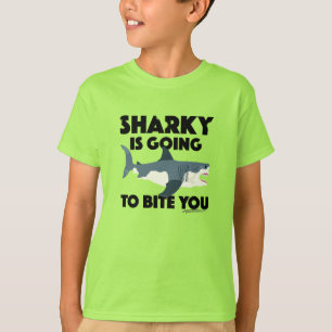 Sharky Is Going To Bite You Design - Kids' Basic T T-Shirt