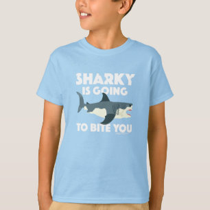 Sharky Is Going To Bite You Design - Kids' Basic T T-Shirt