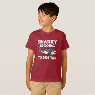 Sharky Is Going To Bite You Design - Kids' Basic T T-Shirt
