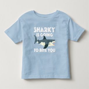 Sharky Is Going To Bite You Design - Toddler Fine T-Shirt