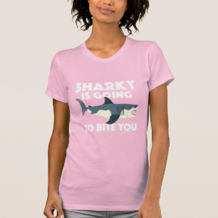 Sharky Is Going To Bite You Design - Women's Bella T-Shirt