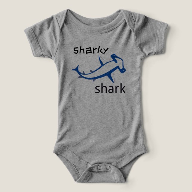 Sharky Shark Light Blue Boys (Design Front)