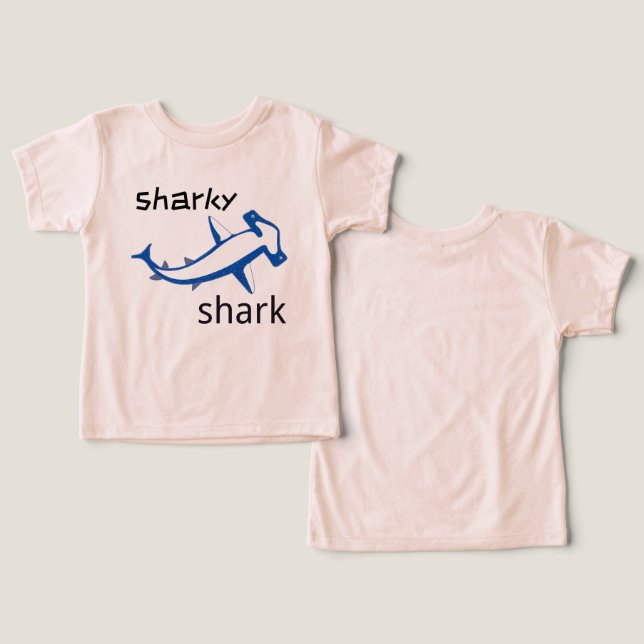 Sharky Shark Light Blue Boys (Design Front & Back)