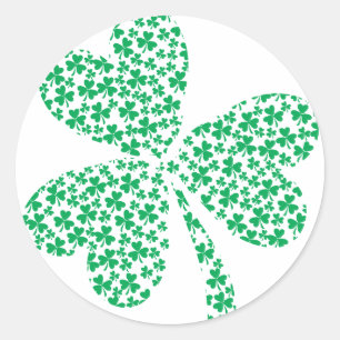 Sharmocks for St Patrick's Day Classic Round Sticker