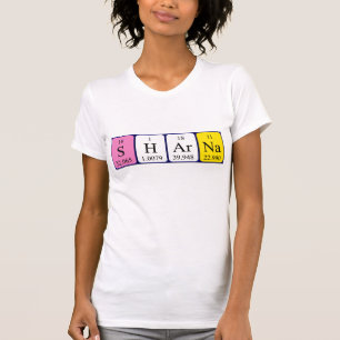 Sharna periodic table name shirt