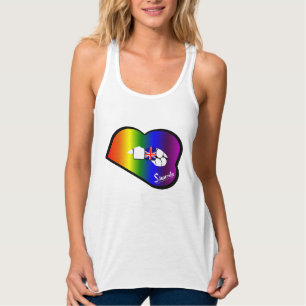 Sharnia’s Lips UK Vest (Rainbow Lips) Singlet