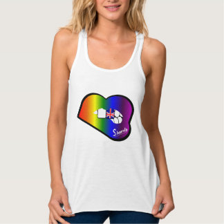 Sharnia’s Lips UK Vest (Rainbow Lips) Singlet