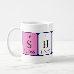 Sharona periodic table name mug
