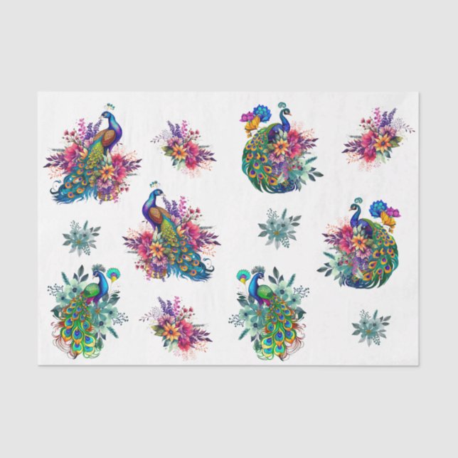 Sharon's Peacocks_003_Version_001 Tissue Paper (Front)