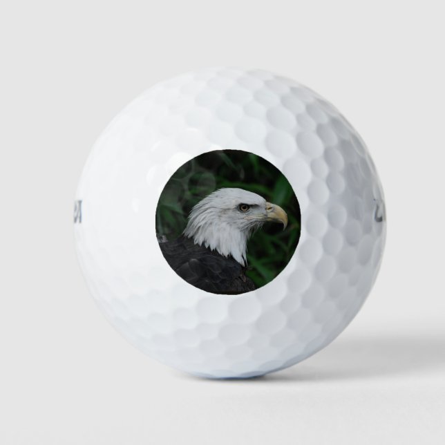 Sharp Beaked Eagle Golf Balls (Front)