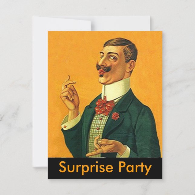 Sharp Dapper Snapper ~ Surprise Party Invitation (Front)