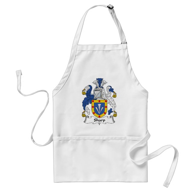 Sharp Family Crest Standard Apron (Front)