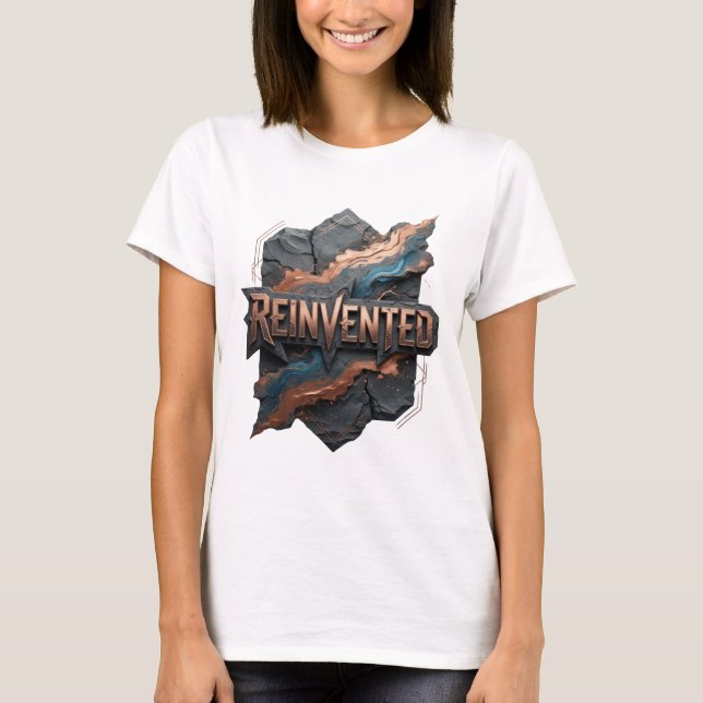 Sharp Gold REINVENTED Wearable Art T-Shirt (Front)