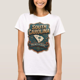 Sharp Gold SOUTH CAROLINA PALMETTO STATE T-Shirt