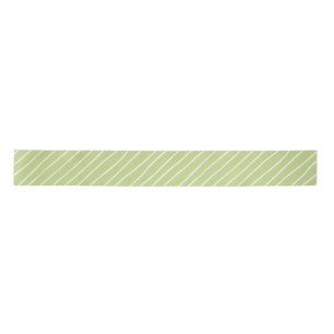 Sharp Green Simple Hand Drawn Stripe Satin Ribbon