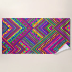 Sharp Purple Beach Towel