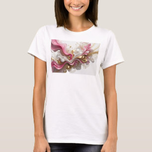 Sharp Red FLORAL DESIGN Wearable Art T-Shirt